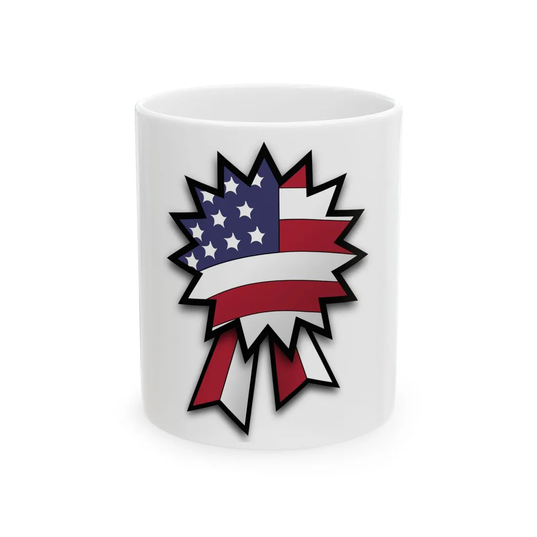 StarsNStripes Rosett (United States) White Coffee Mug 11oz - Go Mug Yourself