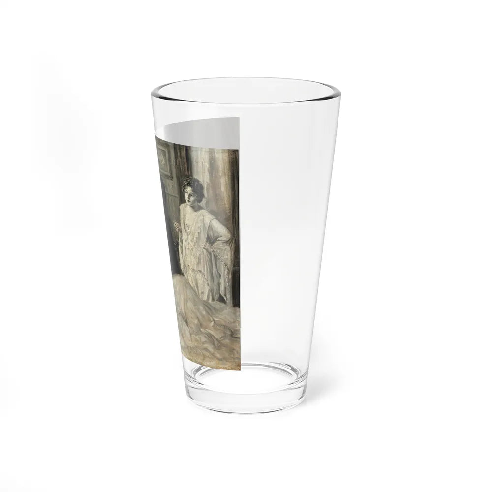 Startled in Bed (Magazine Illustration) Pint Glass 16oz - Go Mug Yourself