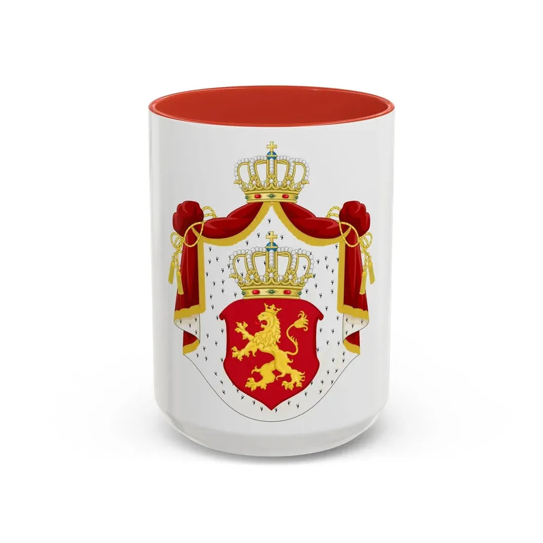 State Achievement of Bulgaria 1878 - Accent Coffee Mug 15oz Red - Go Mug Yourself