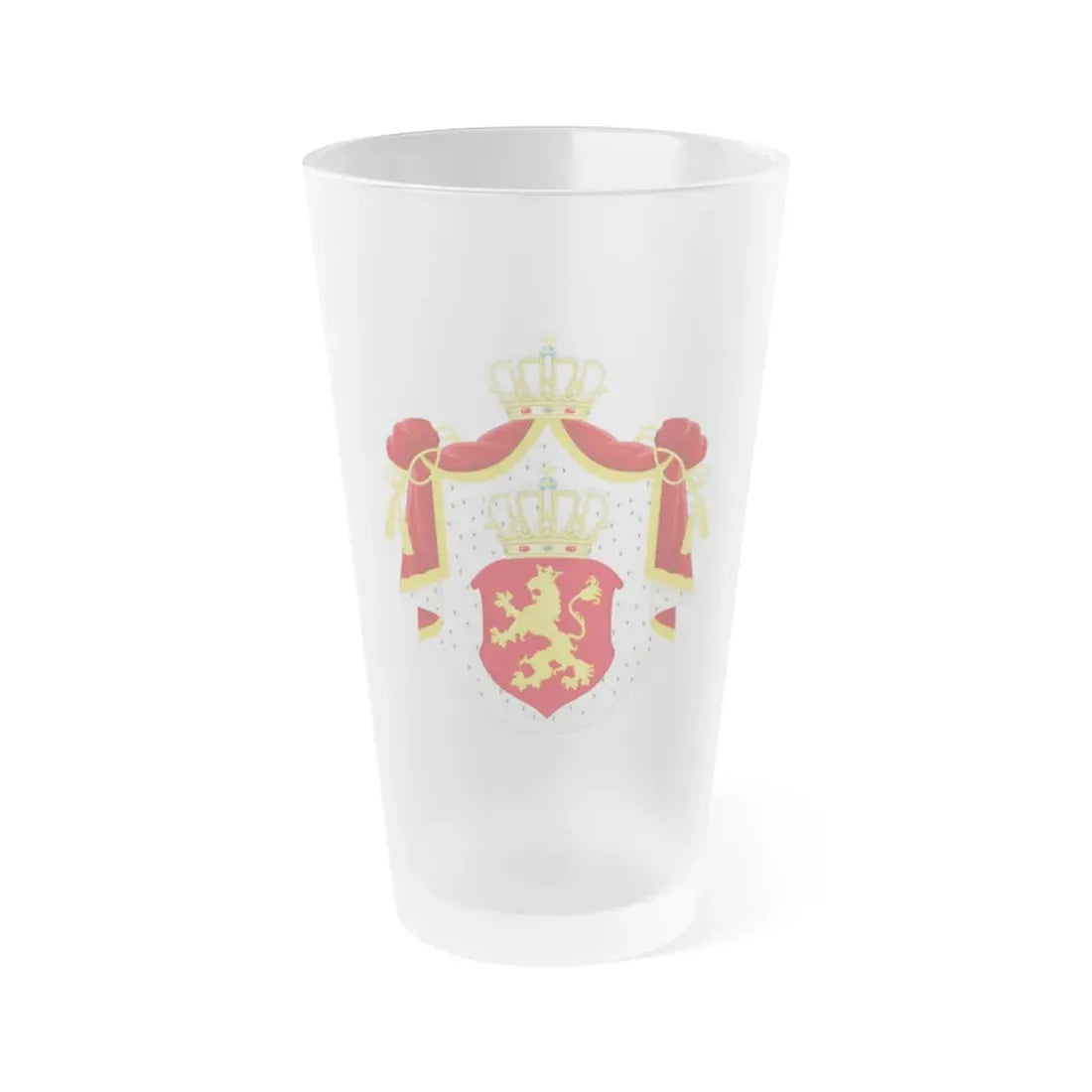 State Achievement of Bulgaria 1878 - Frosted Pint Glass 16oz 16oz Frosted - Go Mug Yourself