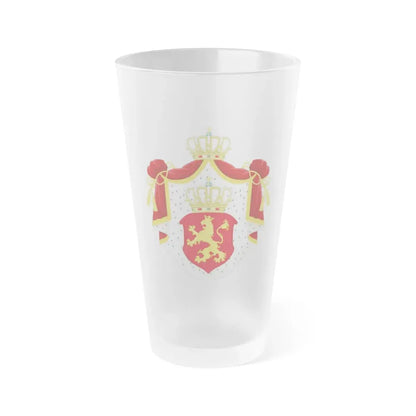 State Achievement of Bulgaria 1878 - Frosted Pint Glass 16oz 16oz Frosted - Go Mug Yourself