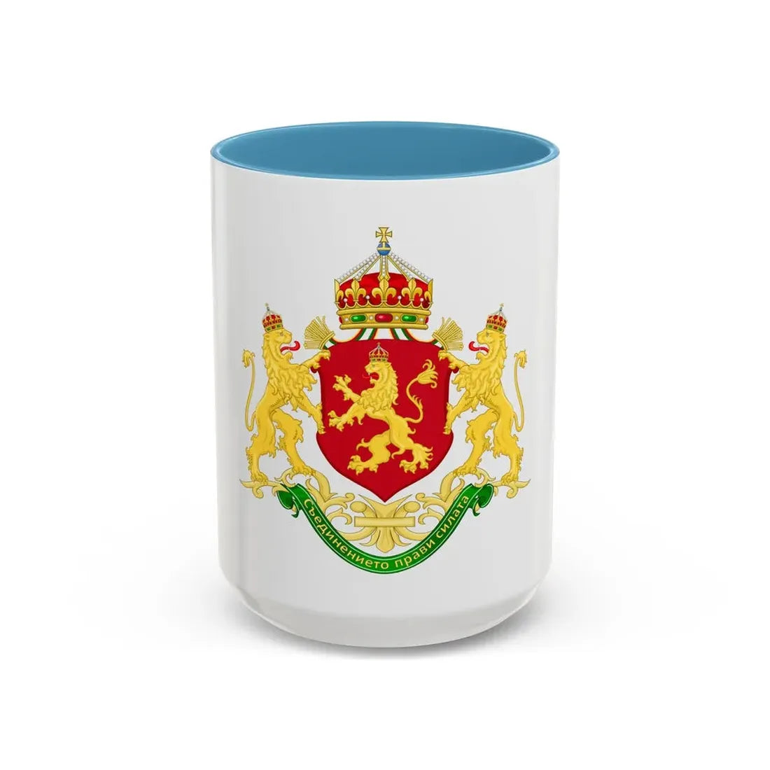 State Achievement of Bulgaria 1908-1946 - Accent Coffee Mug 15oz Light Blue - Go Mug Yourself