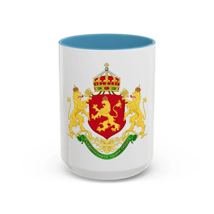 State Achievement of Bulgaria 1908-1946 - Accent Coffee Mug 15oz Light Blue - Go Mug Yourself