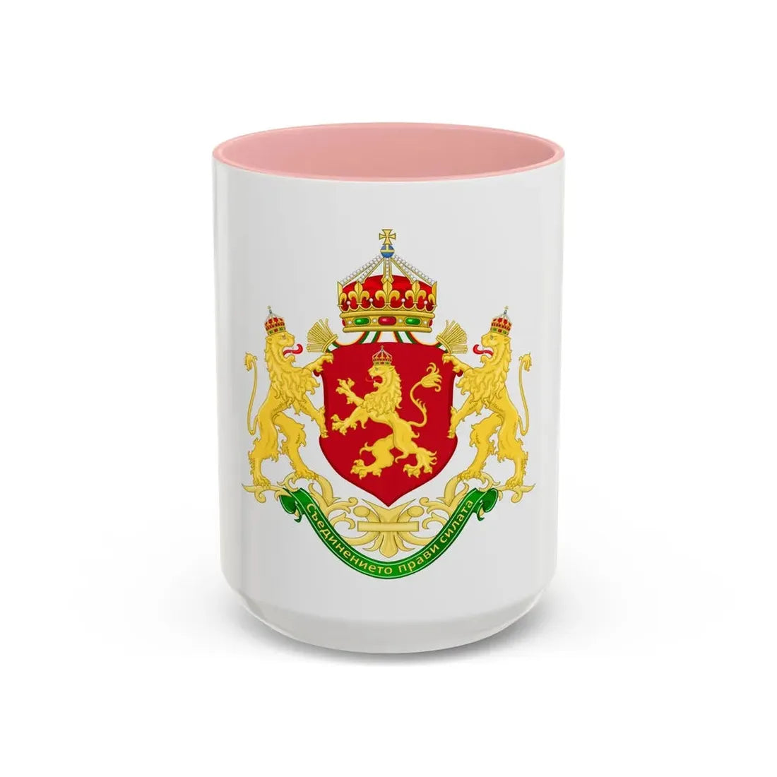 State Achievement of Bulgaria 1908-1946 - Accent Coffee Mug 15oz Pink - Go Mug Yourself