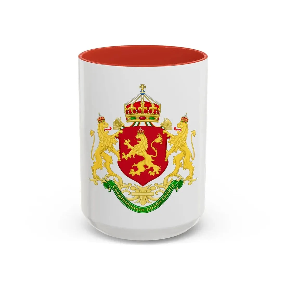 State Achievement of Bulgaria 1908-1946 - Accent Coffee Mug 15oz Red - Go Mug Yourself