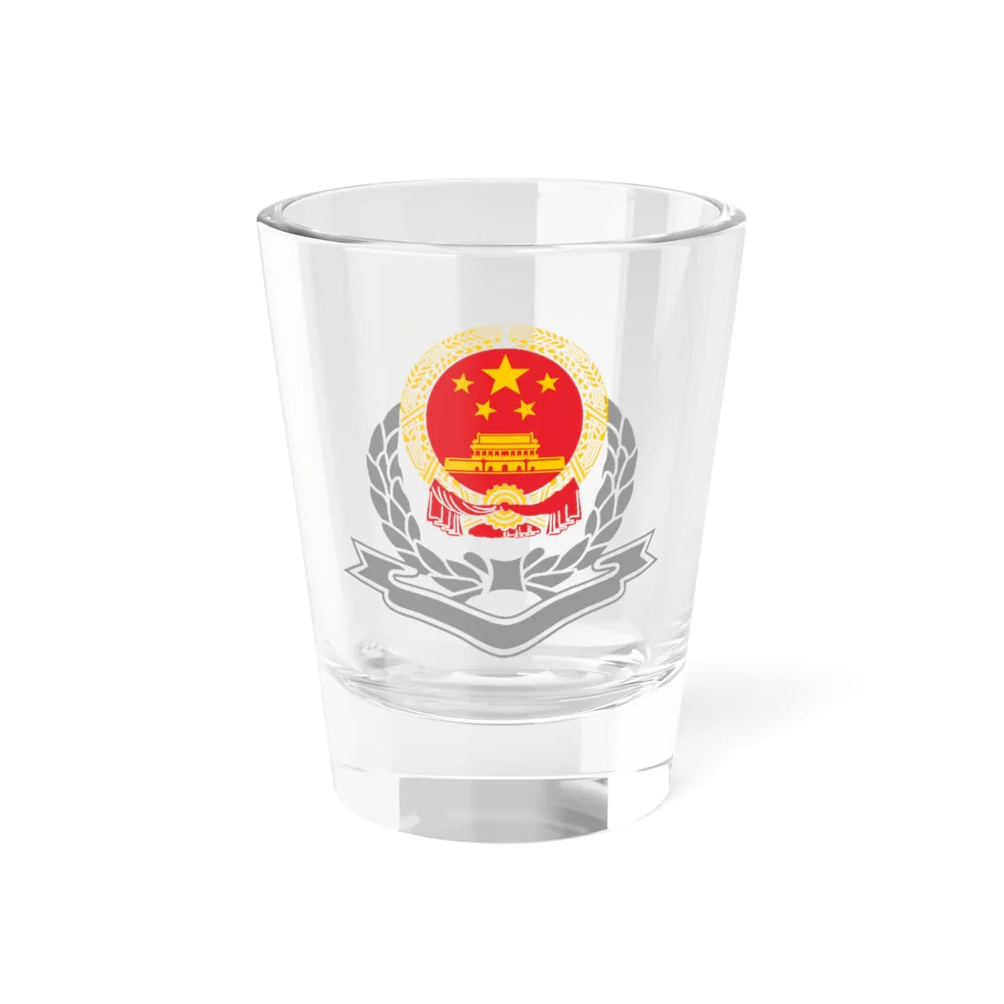 State Administration of Taxation of P.R.China badge (China) (Coat of Arms) Shot Glass 1.5oz 1.5oz - Go Mug Yourself