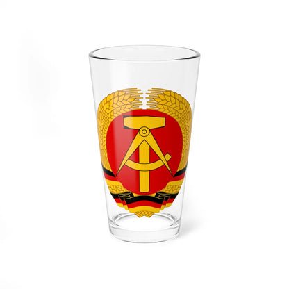State arms of the German Democratic Republic (Coat of Arms) Pint Glass 16oz 16oz - Go Mug Yourself