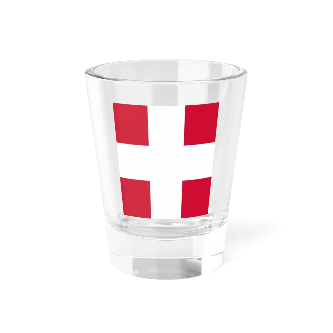 State Banner of Denmark 14th Century (Denmark) Shot Glass 1.5oz 1.5oz - Go Mug Yourself