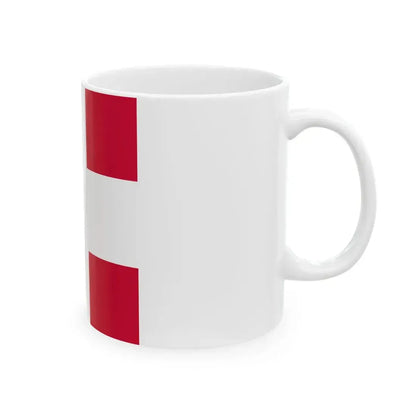 State Banner of Denmark 14th Century (Denmark) White Coffee Mug - Go Mug Yourself