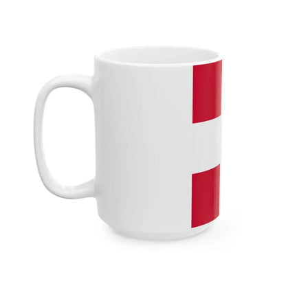 State Banner of Denmark 14th Century (Denmark) White Coffee Mug - Go Mug Yourself