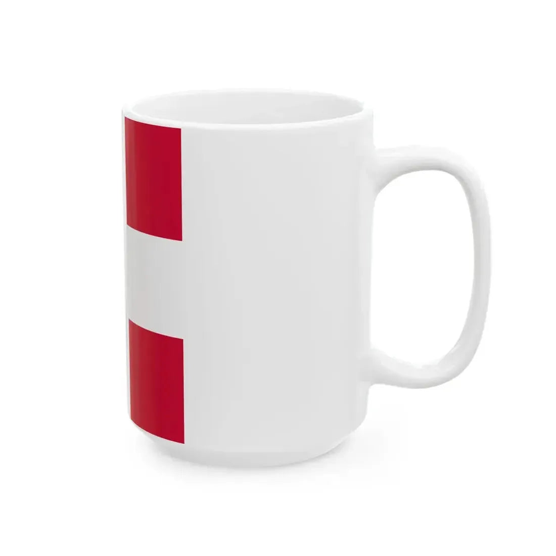 State Banner of Denmark 14th Century (Denmark) White Coffee Mug - Go Mug Yourself