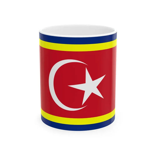 State Ceremonial Flag of Johor (Malaysia) White Coffee Mug 11oz - Go Mug Yourself