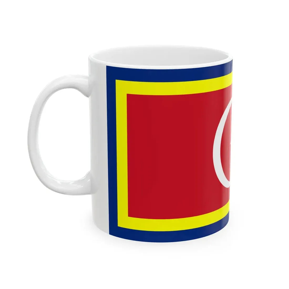 State Ceremonial Flag of Johor (Malaysia) White Coffee Mug - Go Mug Yourself