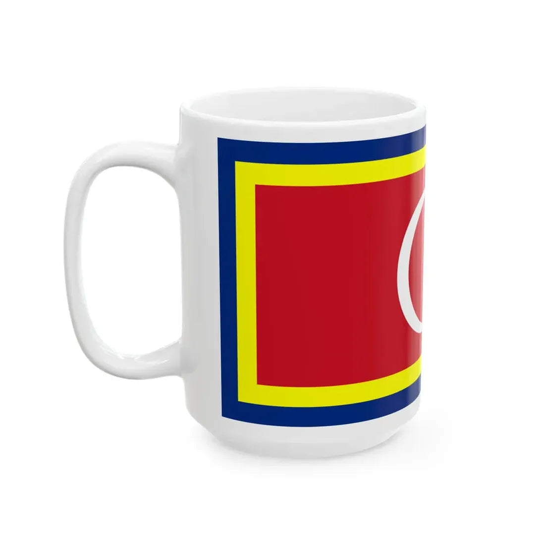 State Ceremonial Flag of Johor (Malaysia) White Coffee Mug - Go Mug Yourself