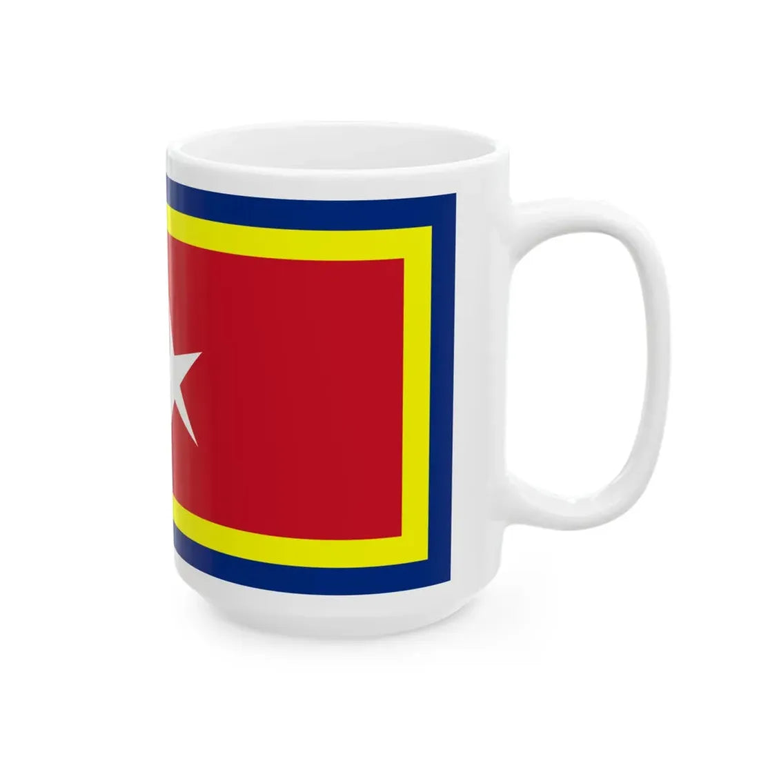 State Ceremonial Flag of Johor (Malaysia) White Coffee Mug - Go Mug Yourself