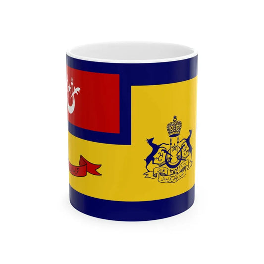 State Ceremonial Flag of Kelantan (Malaysia) White Coffee Mug 11oz - Go Mug Yourself