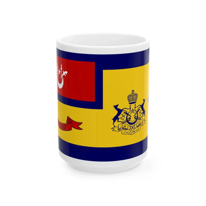 State Ceremonial Flag of Kelantan (Malaysia) White Coffee Mug 15oz - Go Mug Yourself