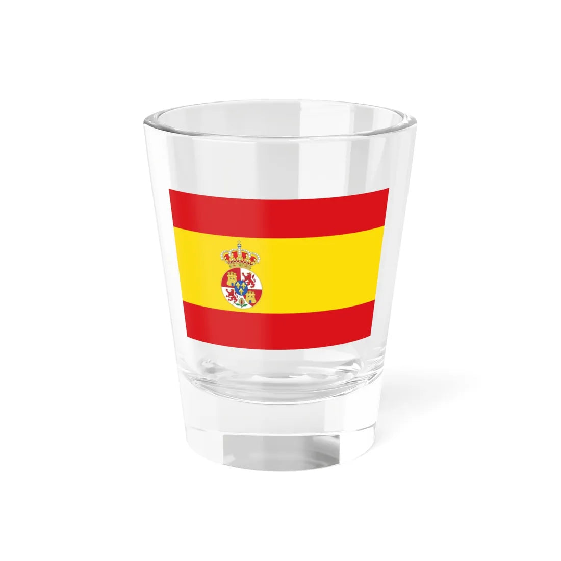 State civil dependencies flag of Spain 1908 proposal (Spain) Shot Glass 1.5oz 1.5oz - Go Mug Yourself