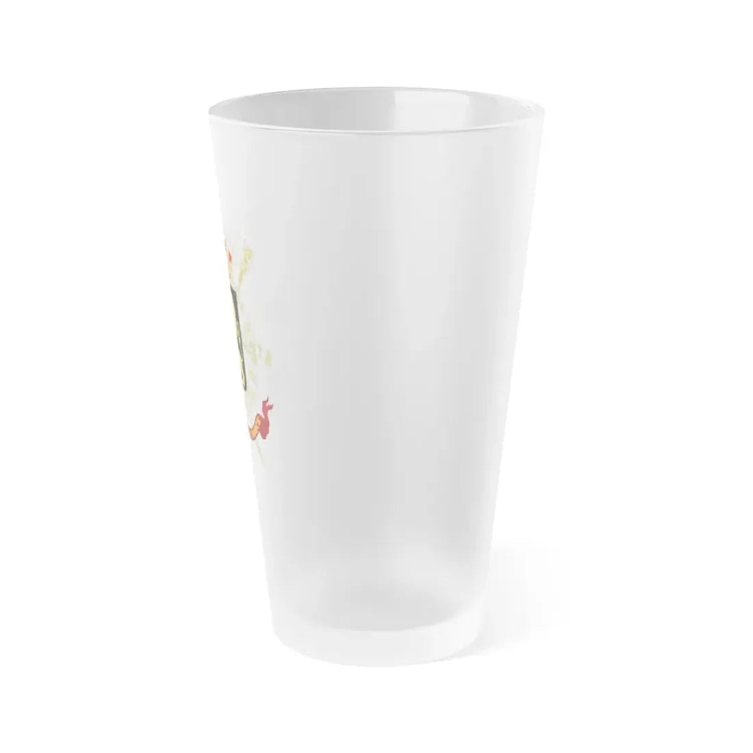 State Coat of Arms of Belgium - Frosted Pint Glass 16oz - Go Mug Yourself