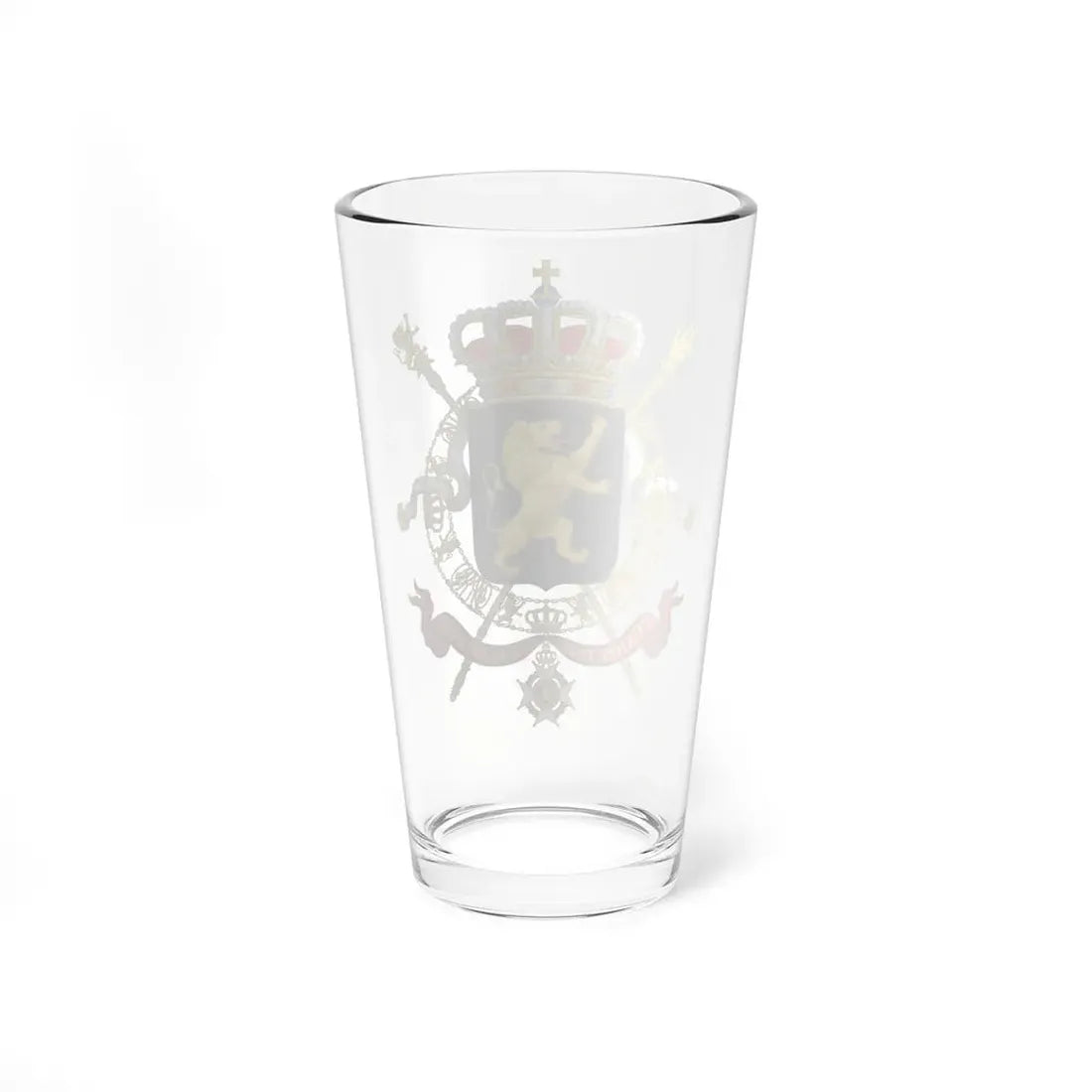 State Coat of Arms of Belgium - Pint Glass 16oz - Go Mug Yourself