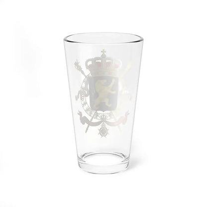 State Coat of Arms of Belgium - Pint Glass 16oz - Go Mug Yourself