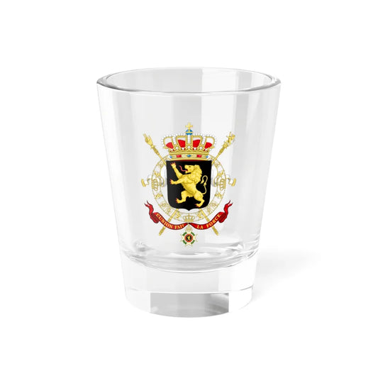 State Coat of Arms of Belgium - Shot Glass 1.5oz 1.5oz - Go Mug Yourself