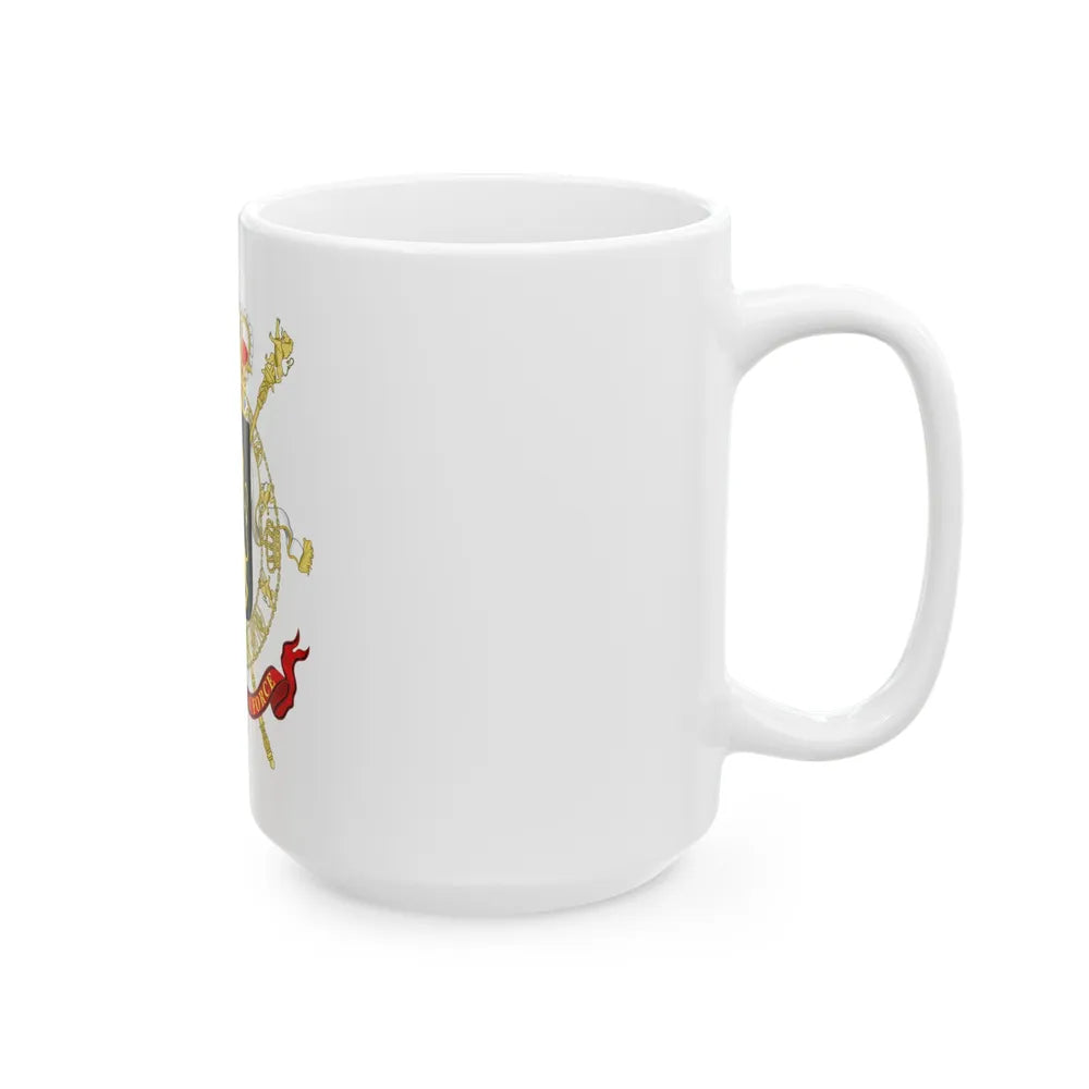 State Coat of Arms of Belgium - White Coffee Mug-Go Mug Yourself