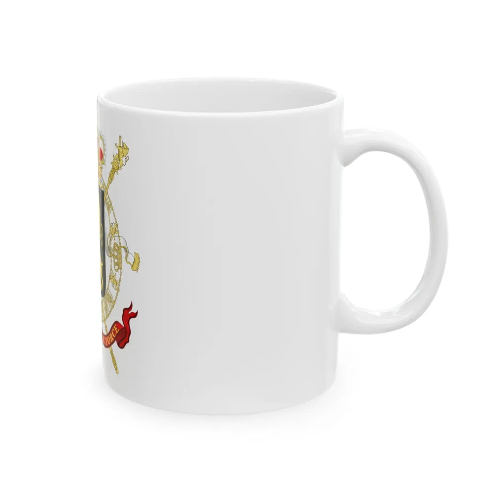 State Coat of Arms of Belgium - White Coffee Mug-Go Mug Yourself