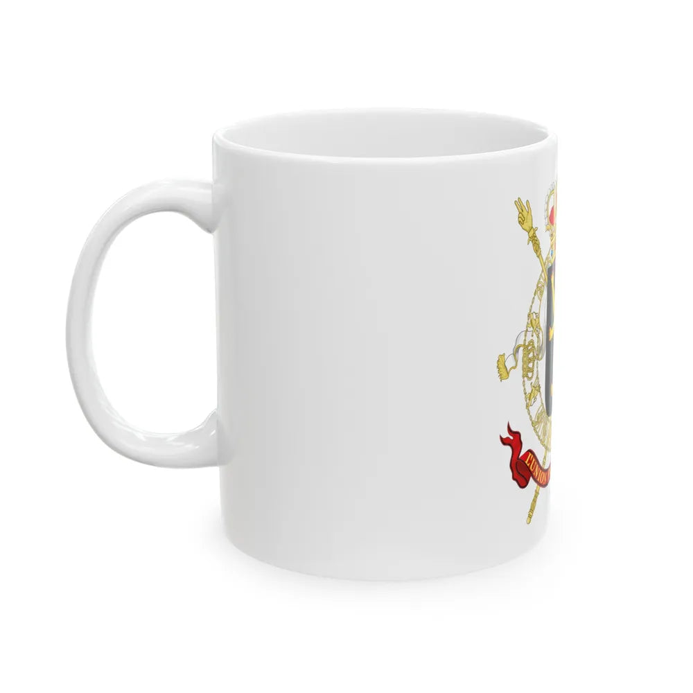 State Coat of Arms of Belgium - White Coffee Mug-Go Mug Yourself