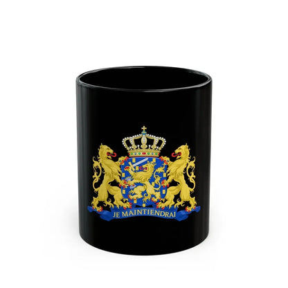 State coat of arms of the Netherlands - Black Coffee Mug 11oz - Go Mug Yourself
