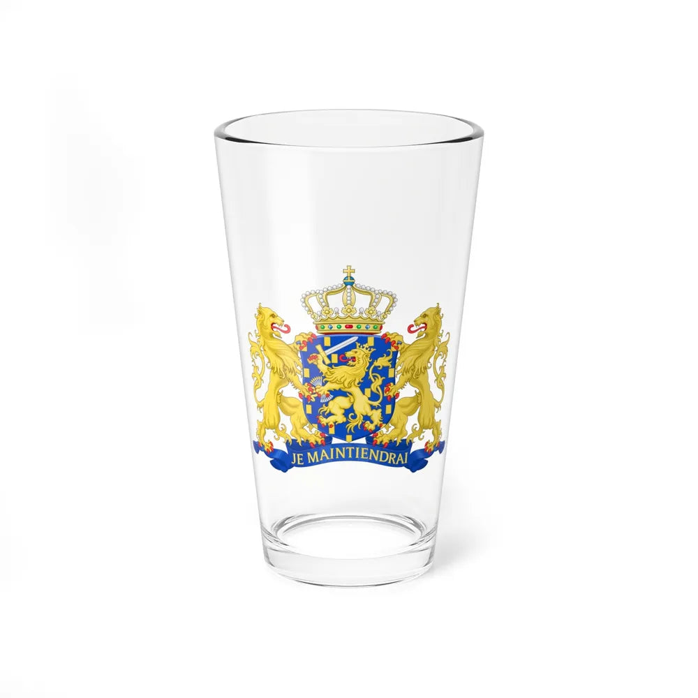 State coat of arms of the Netherlands - Pint Glass 16oz-16oz-Go Mug Yourself