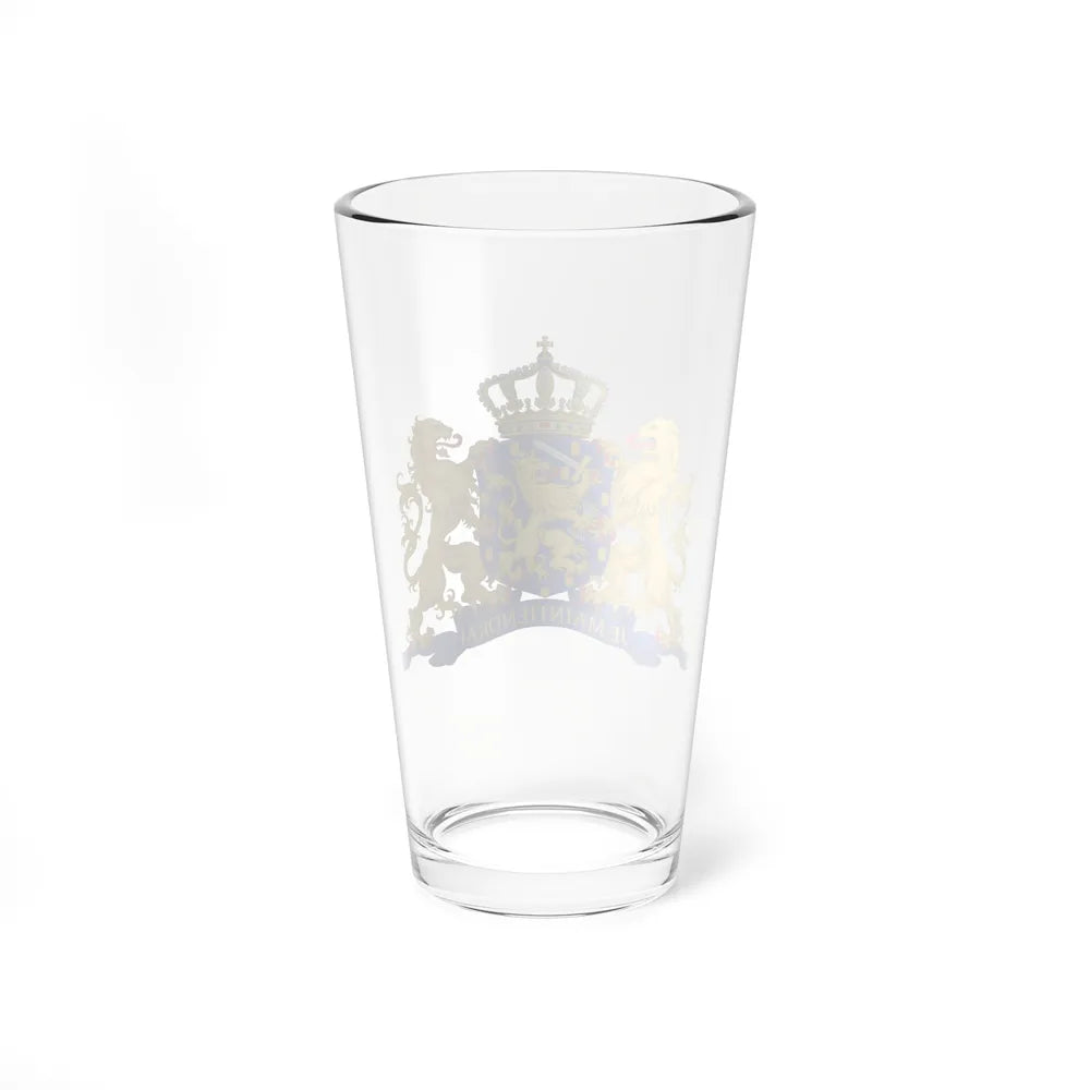 State coat of arms of the Netherlands - Pint Glass 16oz-Go Mug Yourself