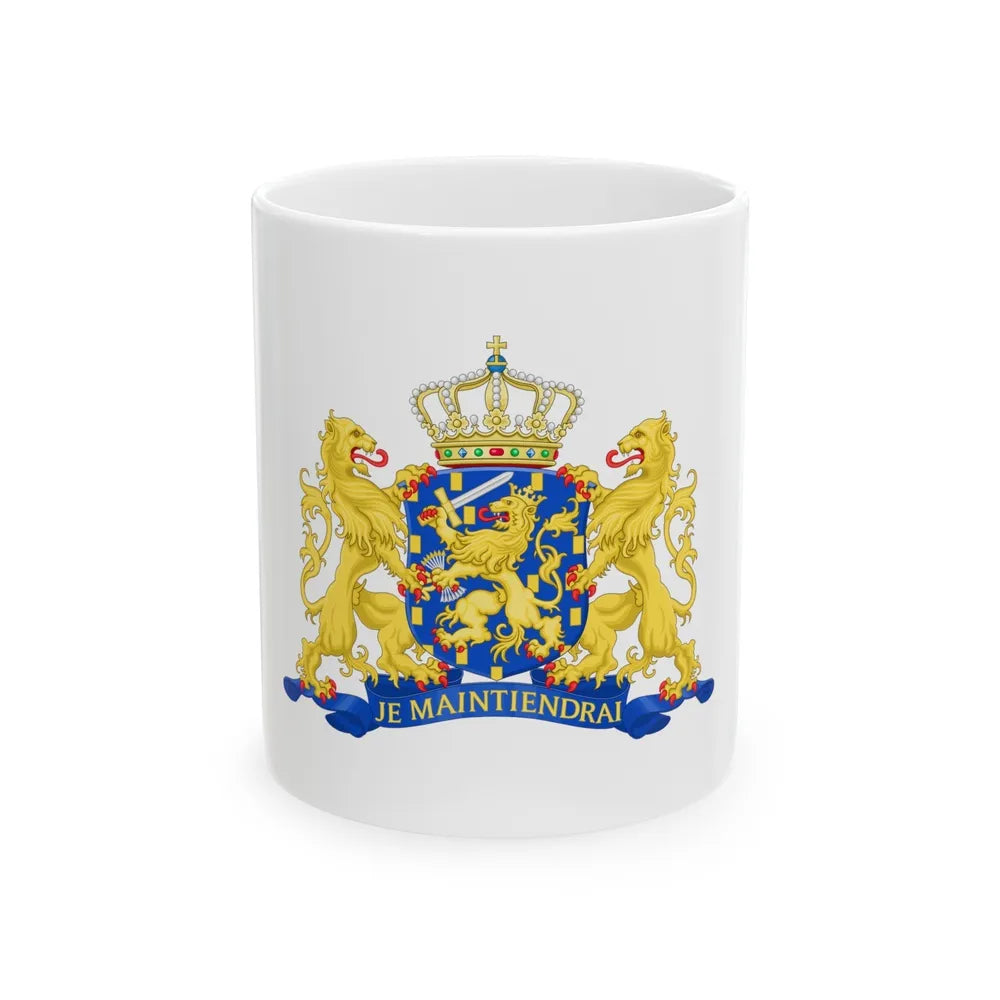 State coat of arms of the Netherlands - White Coffee Mug-11oz-Go Mug Yourself