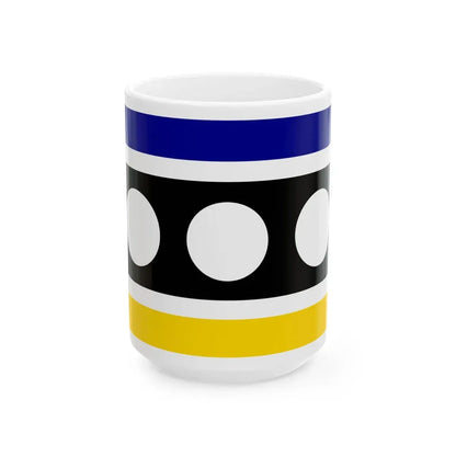 State Colors Penn Banner (United States) White Coffee Mug 15oz - Go Mug Yourself