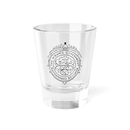State emblem of Hyderabad (India) (Coat of Arms) Shot Glass 1.5oz 1.5oz - Go Mug Yourself