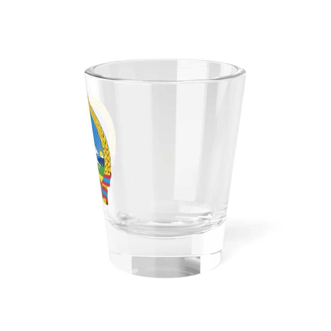 State emblem of the Peoples republic of Mongolia 1960-1992 (Mongolia) (Coat of Arms) Shot Glass 1.5oz - Go Mug Yourself
