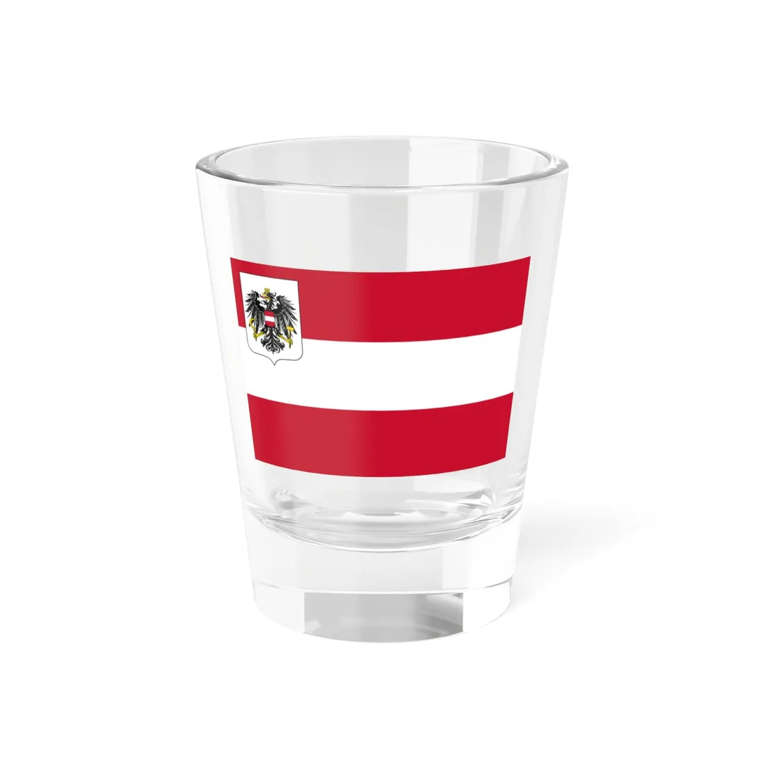 State Ensign of Austria 1929-1934 (Austria) Shot Glass 1.5oz 1.5oz - Go Mug Yourself