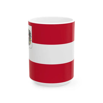 State Ensign of Austria 1929-1934 (Austria) White Coffee Mug 15oz - Go Mug Yourself