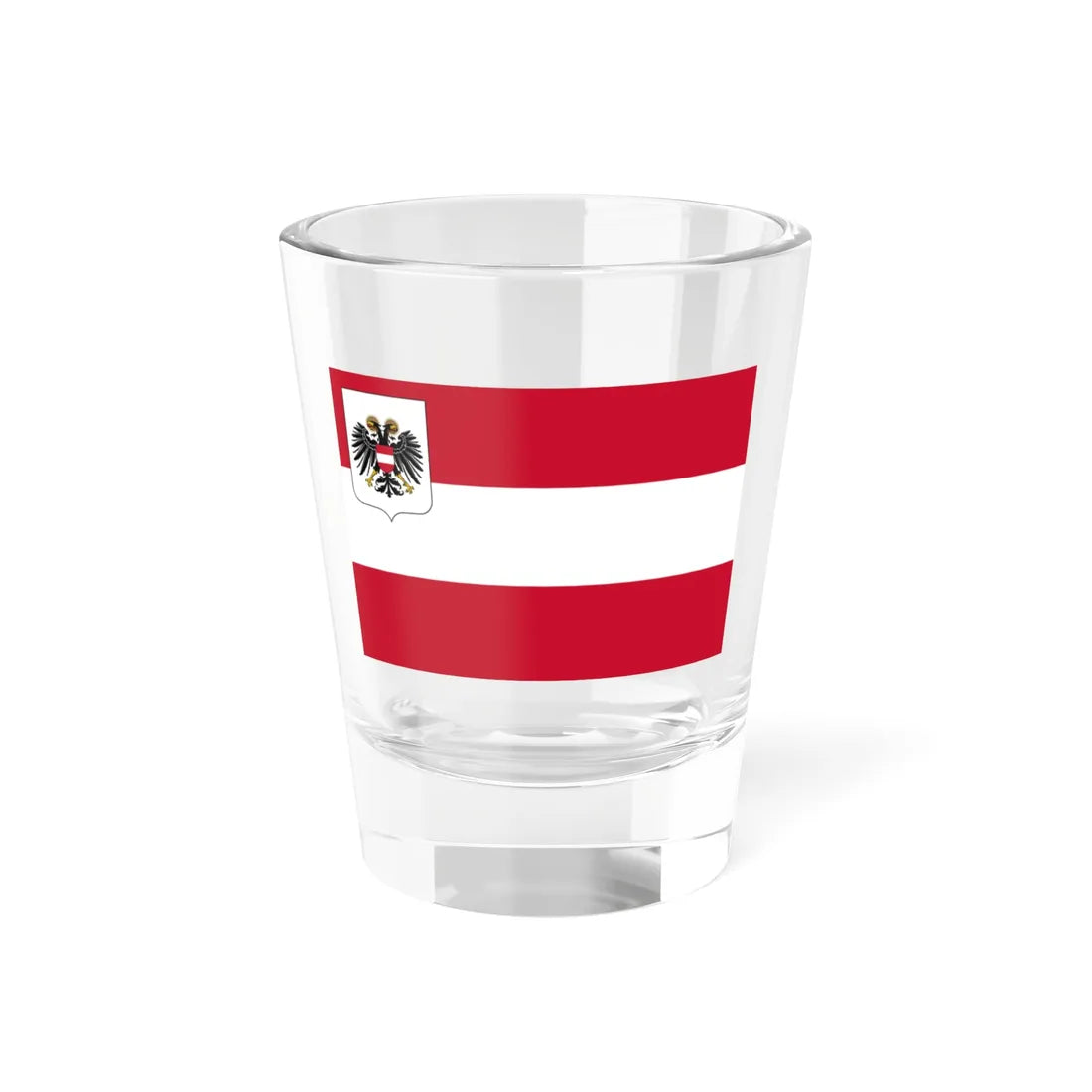 State Ensign of Austria 1934-1938 (Austria) Shot Glass 1.5oz 1.5oz - Go Mug Yourself