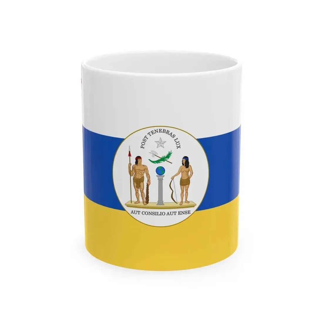 State Ensign of Chile 1813-1814 (Chile) White Coffee Mug 11oz - Go Mug Yourself