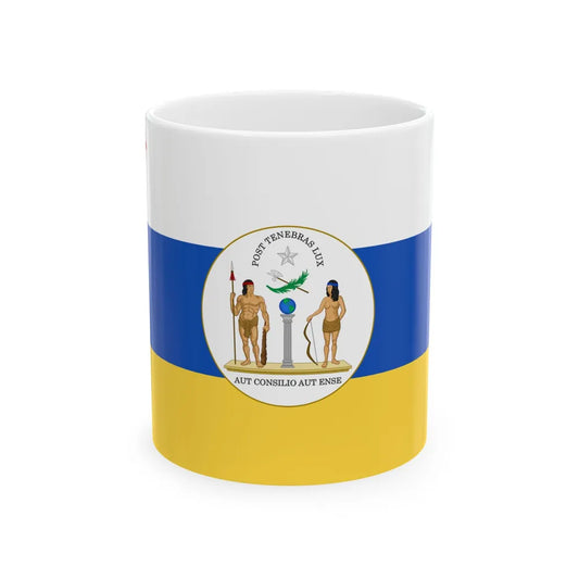 State Ensign of Chile 1813-1814 (Chile) White Coffee Mug 11oz - Go Mug Yourself