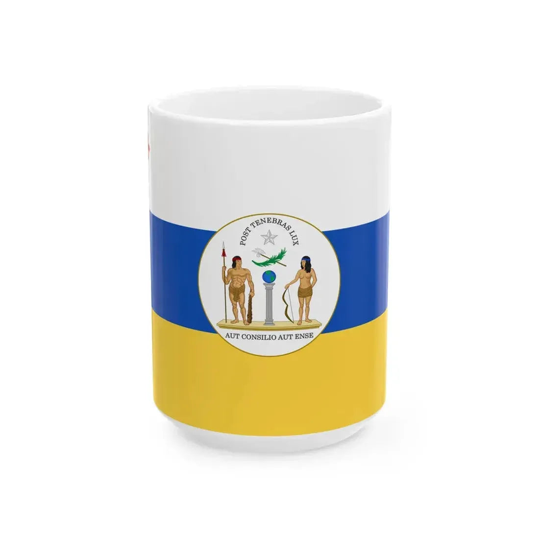 State Ensign of Chile 1813-1814 (Chile) White Coffee Mug 15oz - Go Mug Yourself