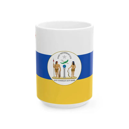 State Ensign of Chile 1813-1814 (Chile) White Coffee Mug 15oz - Go Mug Yourself
