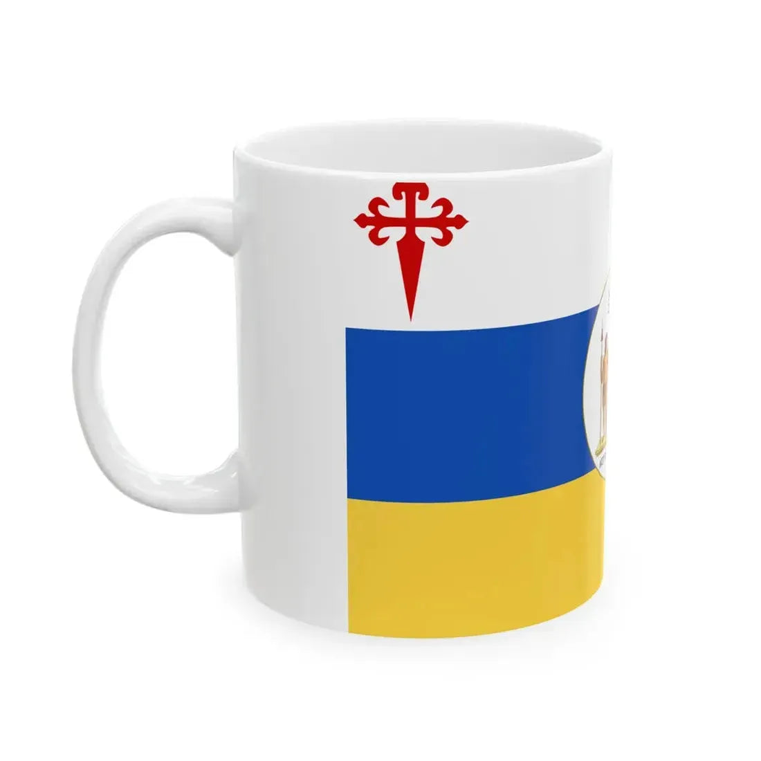 State Ensign of Chile 1813-1814 (Chile) White Coffee Mug - Go Mug Yourself
