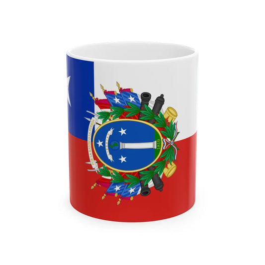 State Ensign of Chile 1819-1834 (Chile) White Coffee Mug 11oz - Go Mug Yourself