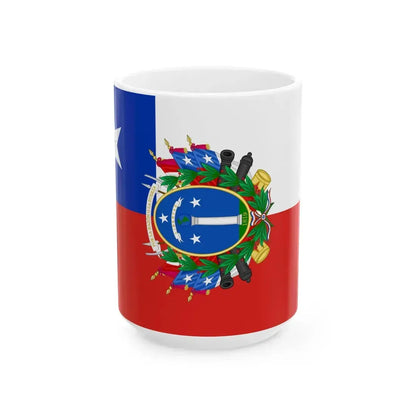 State Ensign of Chile 1819-1834 (Chile) White Coffee Mug 15oz - Go Mug Yourself