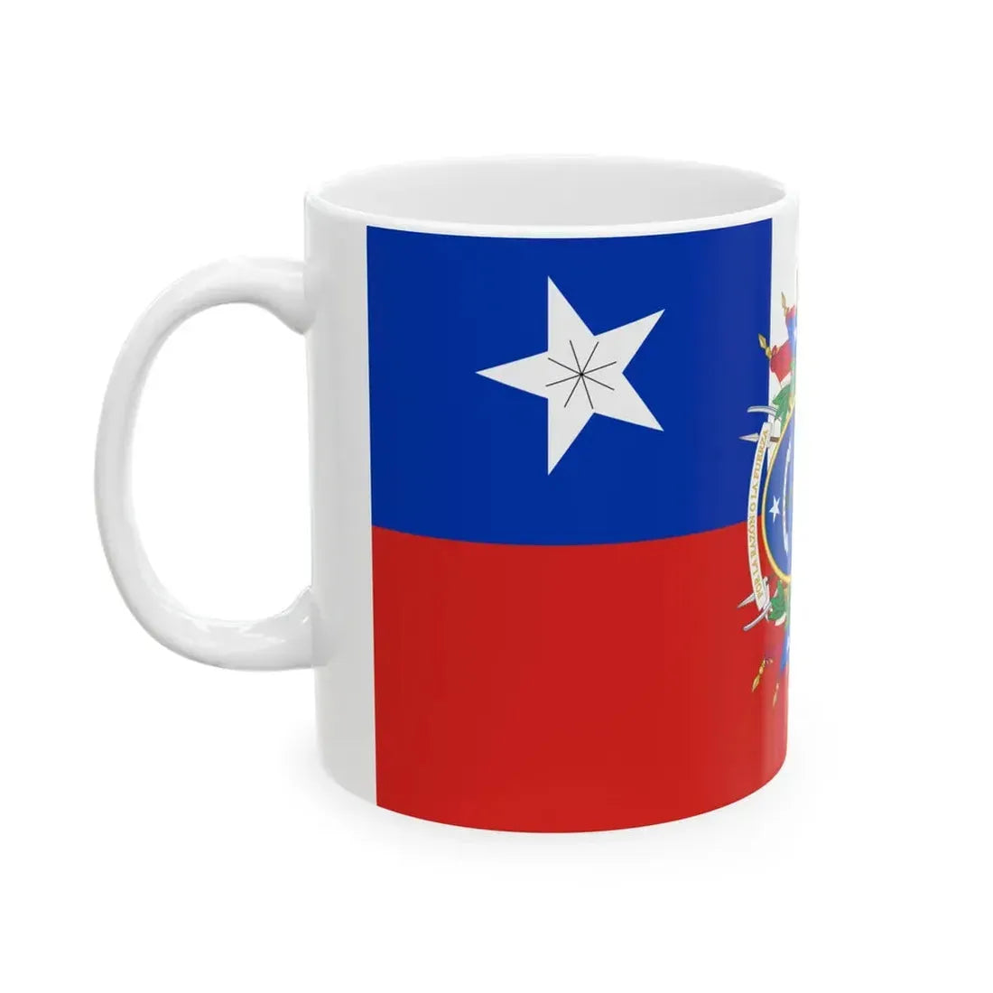 State Ensign of Chile 1819-1834 (Chile) White Coffee Mug - Go Mug Yourself