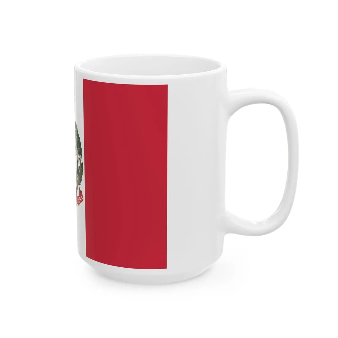 State ensign of Italy 2003-2006 (Italy) White Coffee Mug - Go Mug Yourself