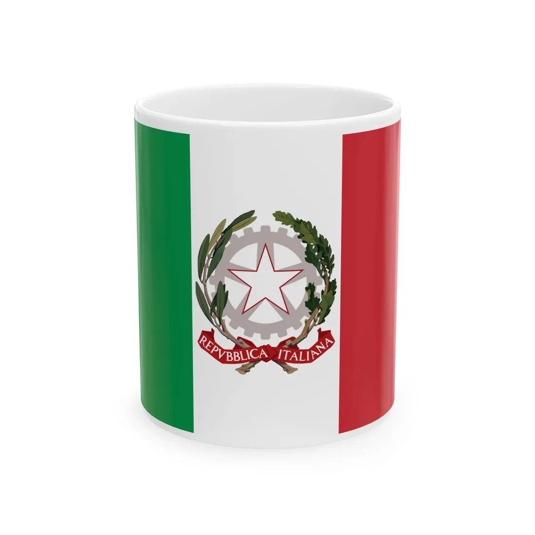 State Ensign of Italy (Italy) White Coffee Mug 11oz - Go Mug Yourself