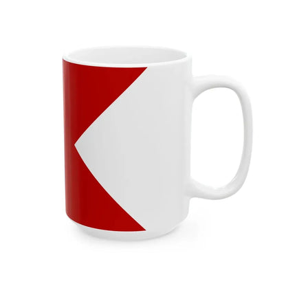 State Ensign of the Free City of Danzig Dienstflagge (Poland) White Coffee Mug - Go Mug Yourself